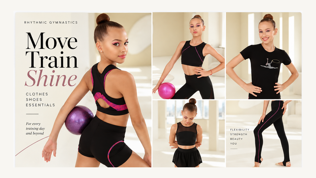 Rhythmic gymnastics training clothes and half shoes