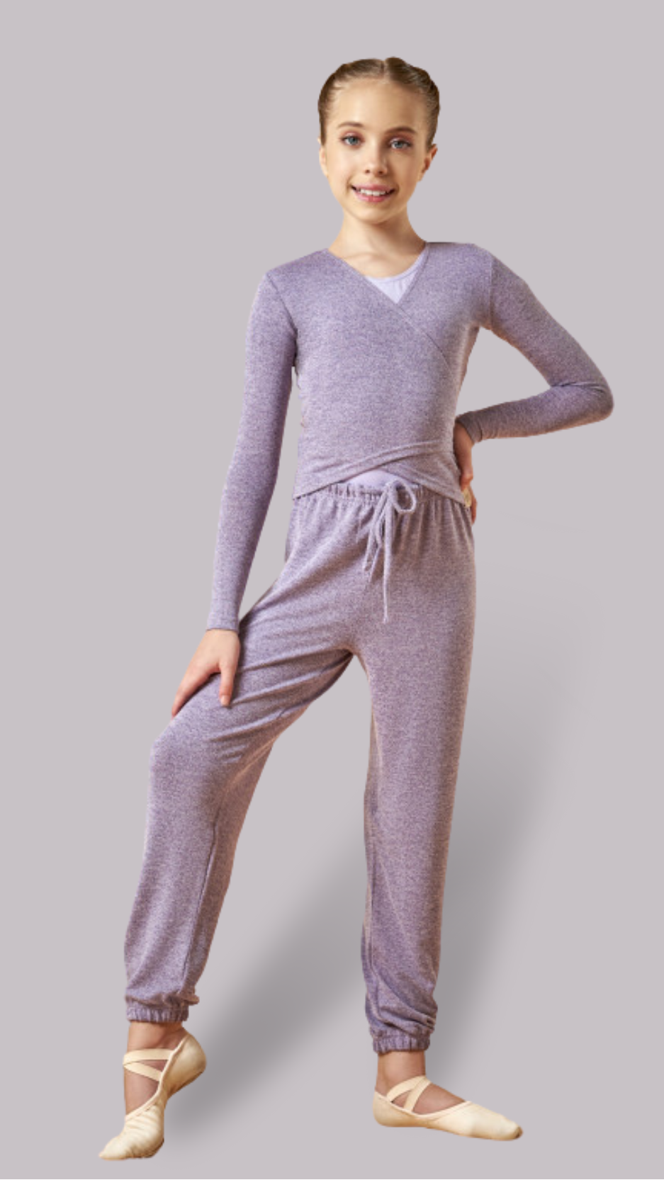 BARBARA JUNIOR warm-up pants for young dancers