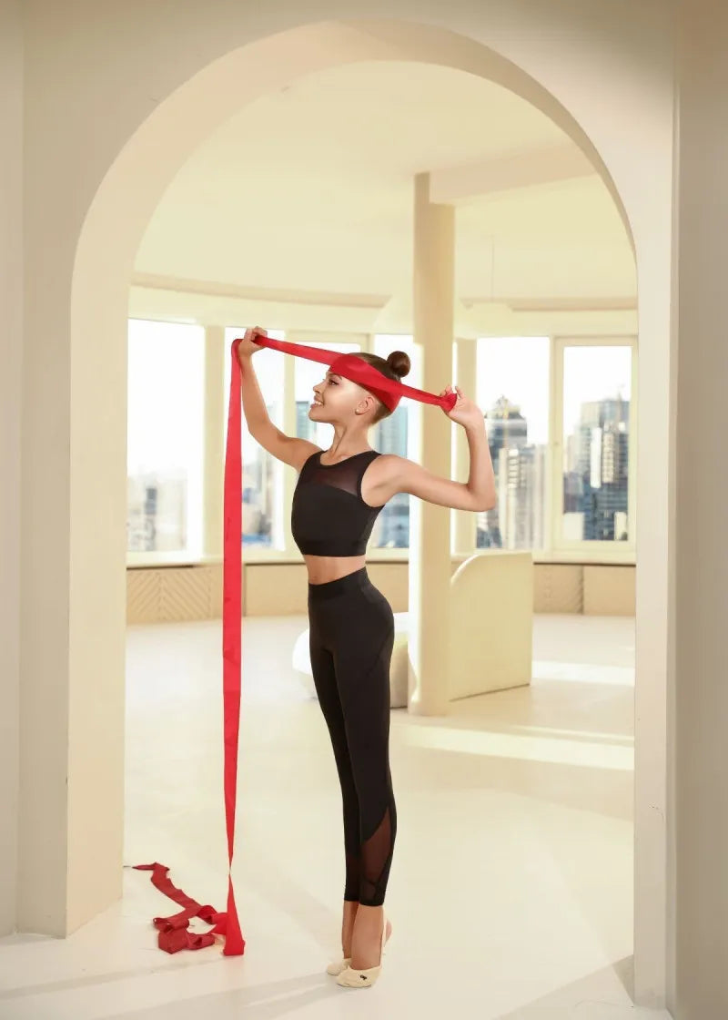 CROSS high-waisted leggings for rhythmic gymnastics training