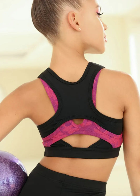 ERICA rhythmic gymnastics top back view