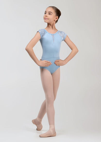 KATIE children's short sleeve dance leotard