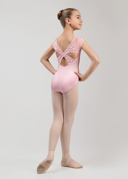 KIKI kids' dance leotard with open back