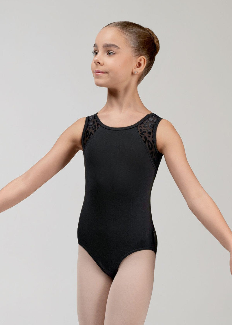 MIMI girls' ballet & dance leotard in black