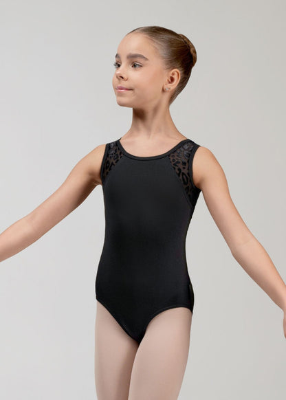 MIMI girls' ballet & dance leotard in black