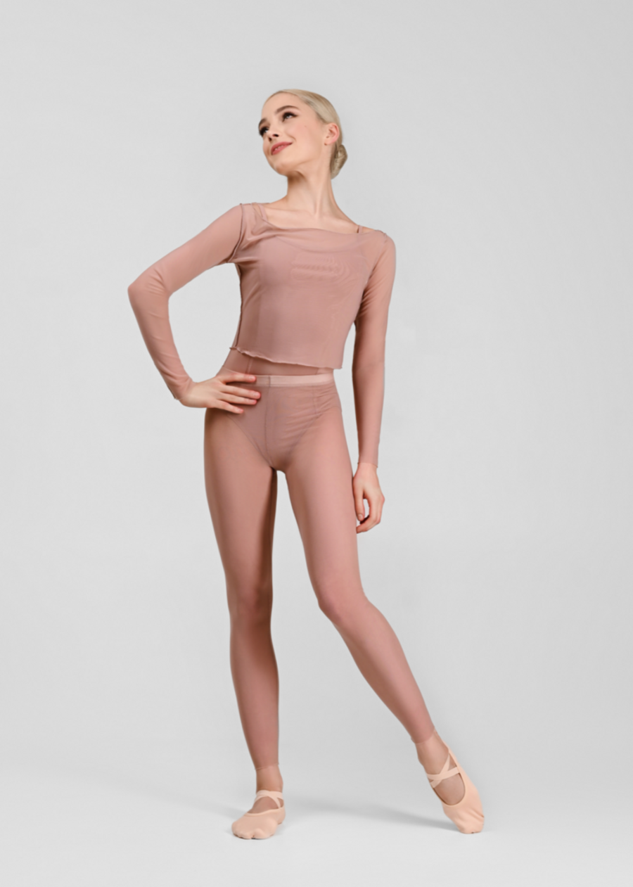 NILA mesh dance leggings full view