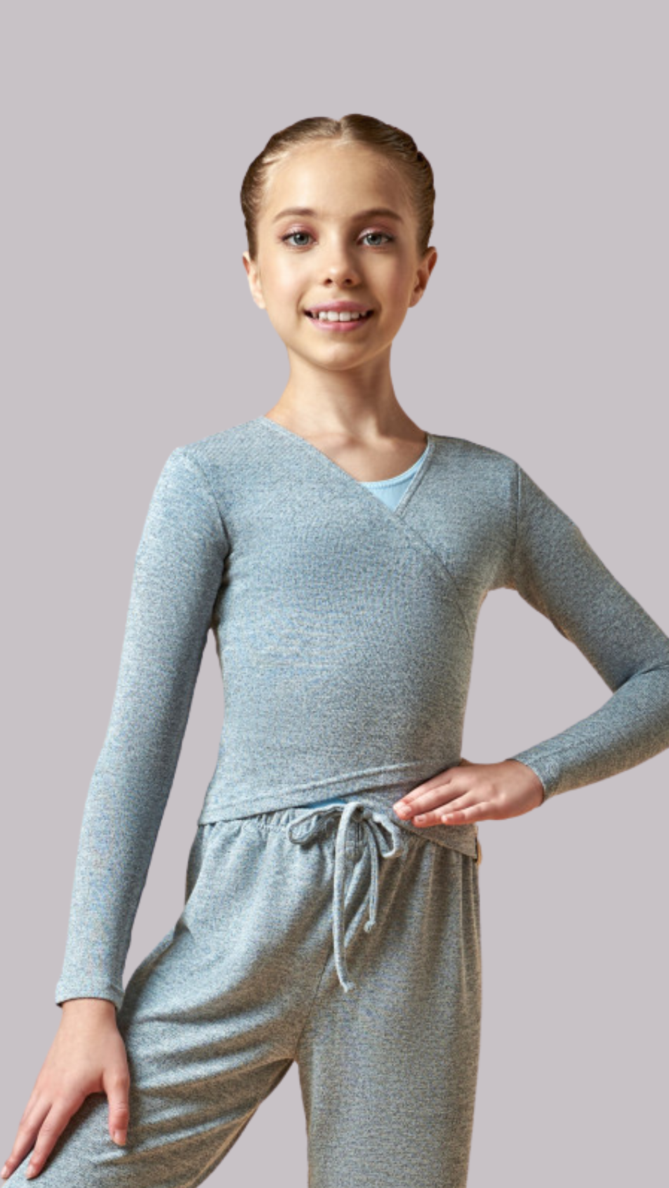 STASSI JUNIOR ballet top in blue