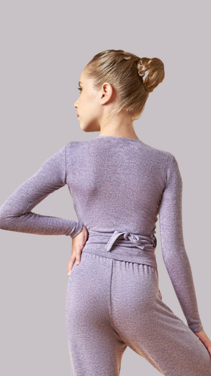 STASSI JUNIOR girls' ballet warm-up top