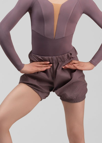 Sauna Effect Ballet & Dance Shorts elastic cuffs
