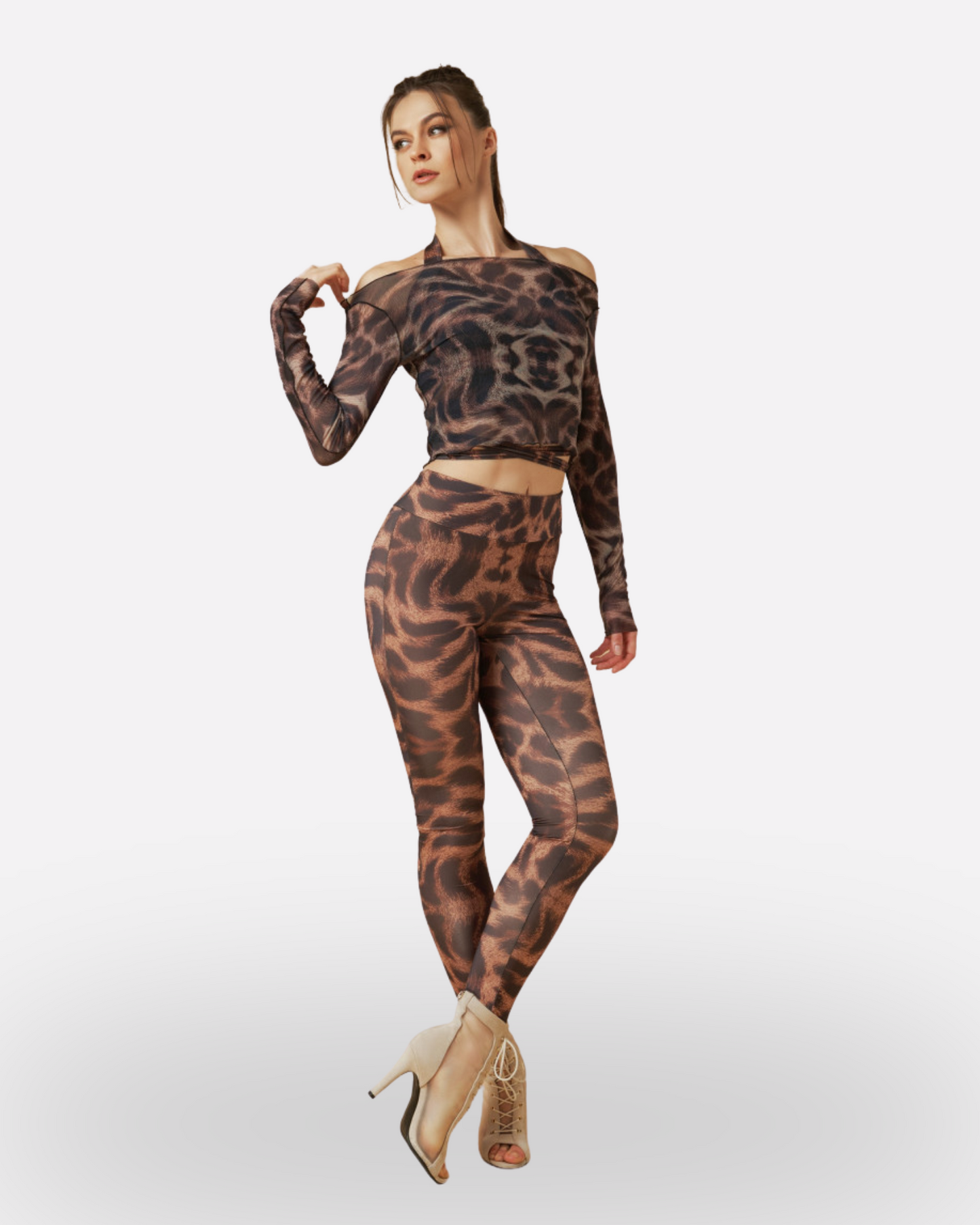 TOP MIRALI Mesh Ballet & Dance front view