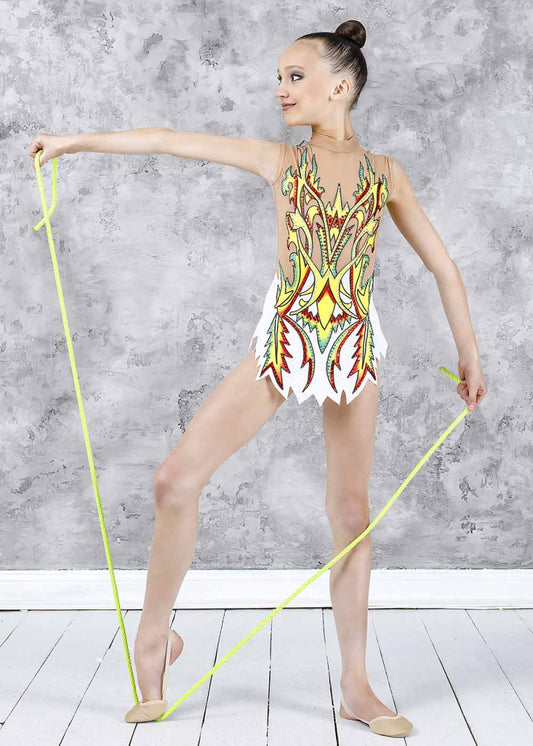 TWIN.D competition rhythmic gymnastics leotard for girls