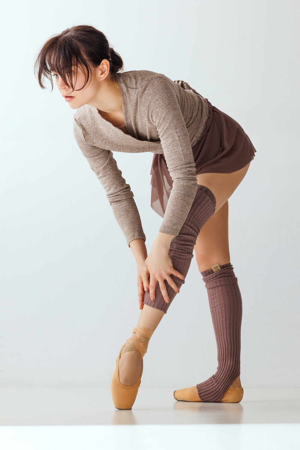 SONA dance warm-up top with tie tails