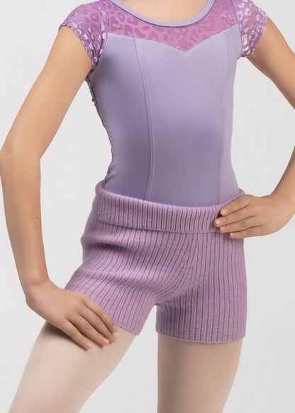 WHOOPI JUNIOR Warm-Up Ballet & Dance Shorts Lilac 