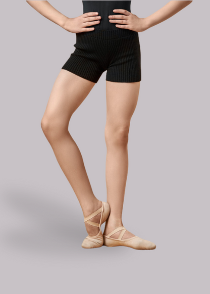 WHOOPI JUNIOR ballet warm-up shorts in black
