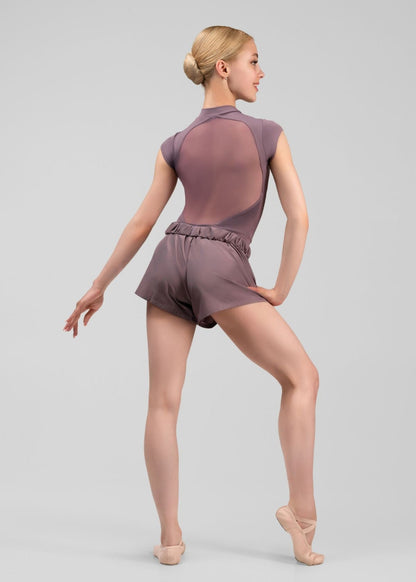 WIDE Sauna Effect Ballet & Dance Shorts back view