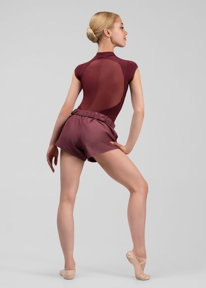 WIDE Sauna Effect Ballet & Dance Shorts side view