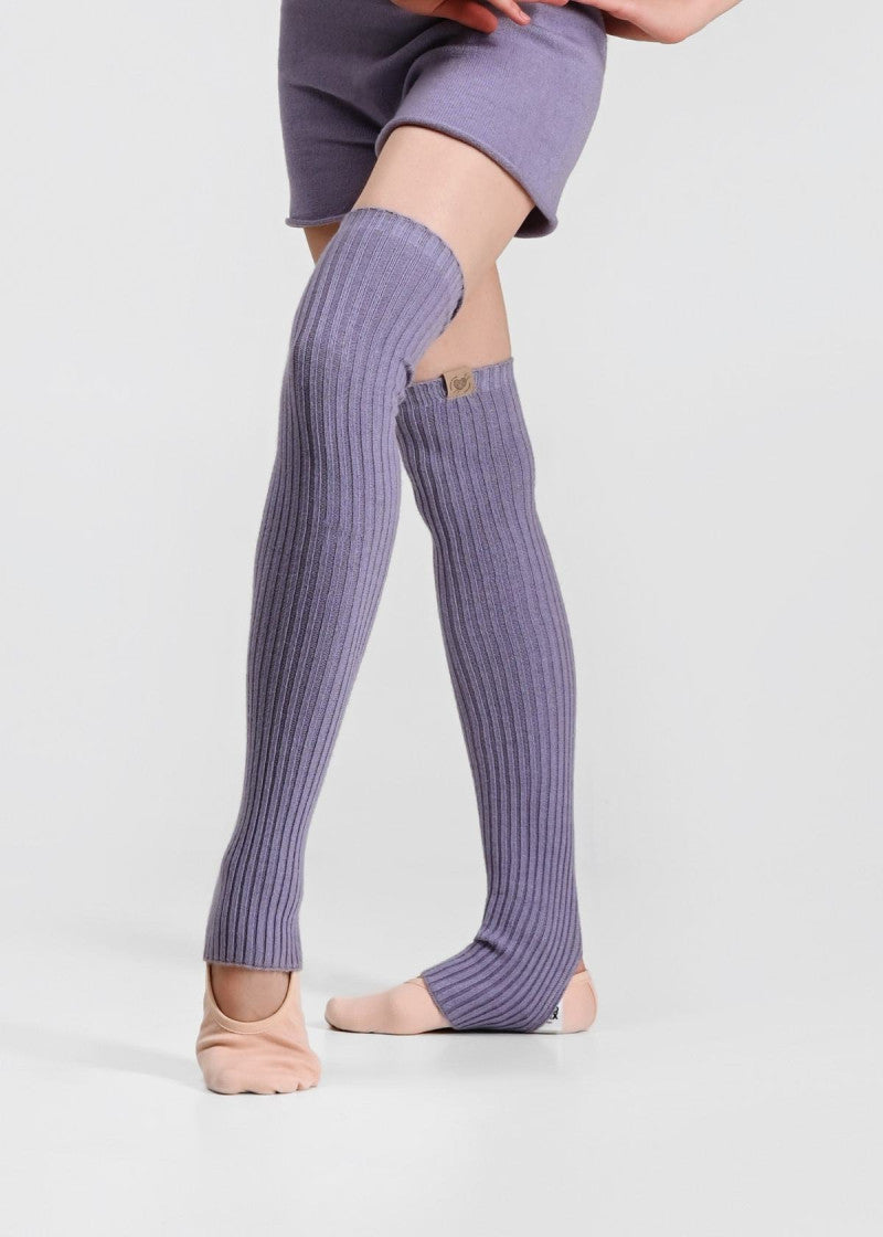WINDI ballet leg warmers in purple