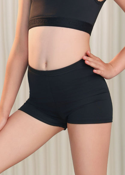 MINA black rhythmic gymnastics shorts